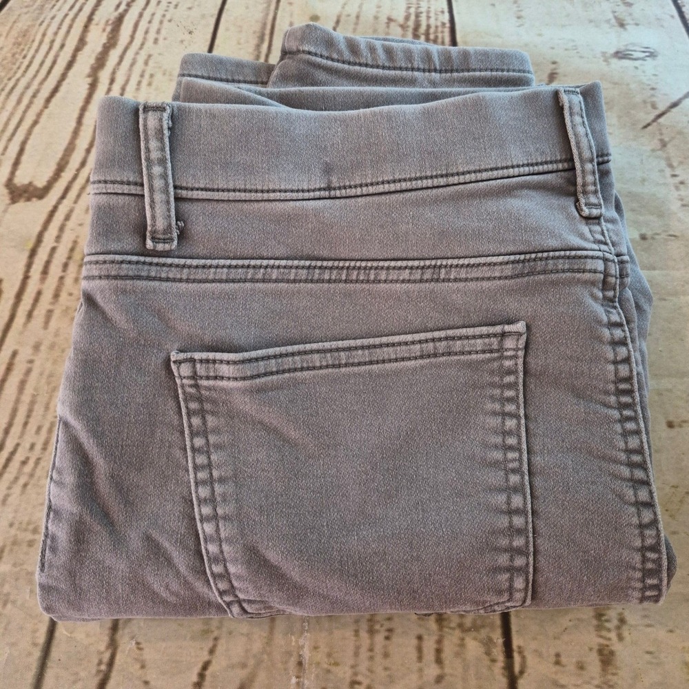 Time and Tru Womens XL 16-18 Grey High Rise Skinny Pull On Jeggings Stretch Pant